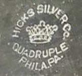 A.R.Justice & Co - Philadelphia, PA: Hicks Silver Co trademark