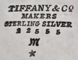 Tiffany & Co: special symbol mark (star) for silver of US mines