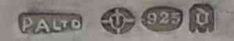 PA Ltd into an oblong rectangle mark, not identified, London 1919