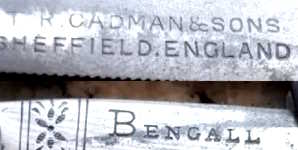 T.R. Cadman & Sons - Sheffield: BENGALL trademark