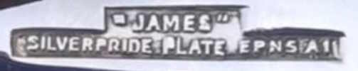 Slack & Barlow - Sheffield: trade name JAMES SILVERPRIDE PLATE