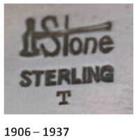 Arthur J. Stone: sterling silver mark 1906-1937