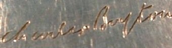 facsimile of signature of Charles Boyton (III), London 1934