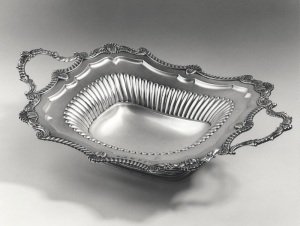 silver cake basket: 1815 Edinburgh J. McKay