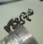 Andean style silver footed goblet - Bolivia