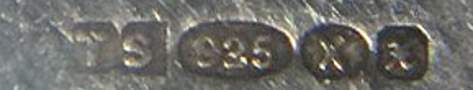 Foreign mark on Edinburgh Assay Office, 1904-1998