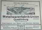 Metallwarenfabrik Union - Quedlinburg a. H.