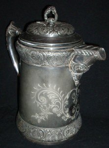 silverplated ice water pitcher