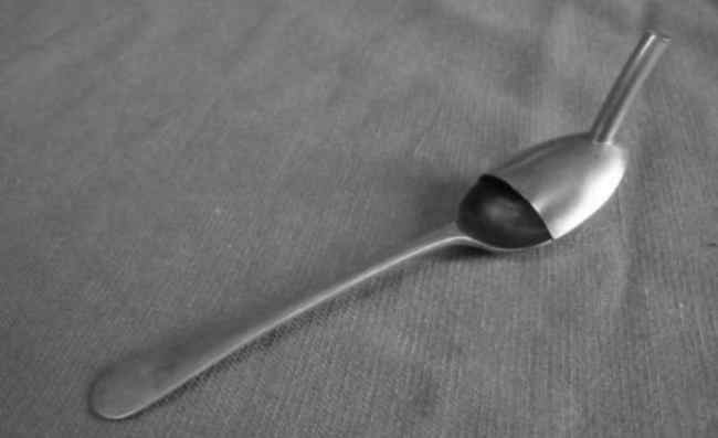 silverplate medicine spoon