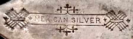 Mexican Silver, trademark of Thomas Ellin