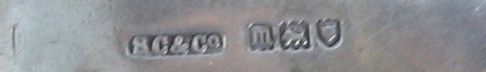 antique silver English matchbox holder hallmarks