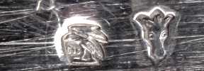 Portugal silver hallmark 1938/1984: Lisbon .916 large items fineness