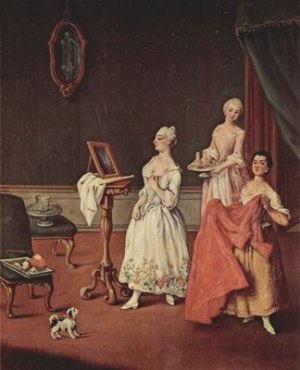 Pietro Longhi: The toilet of the Lady