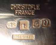 Christofle, France, silver plate mark