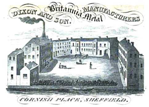 Dixon and Son, Cornish Place, Sheffield: factory image (c. 1822)