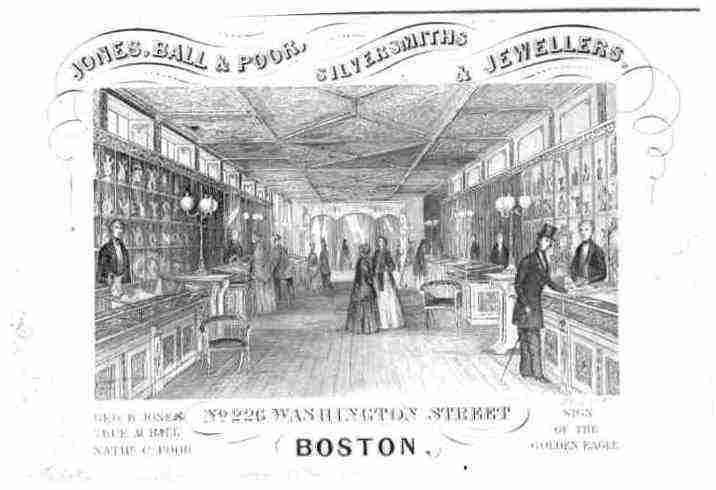 Jones, Ball & Poor, Boston, Silversmith and Jeweller shop image