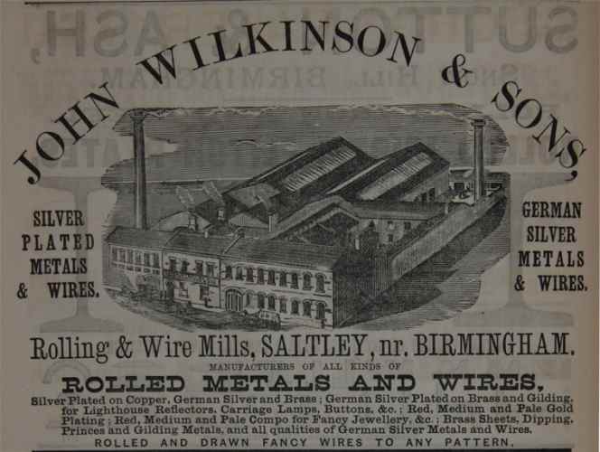 John Wilkinson & Sons, Saltley (nr. Birmingham) factory image