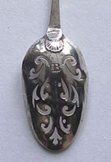 a mote spoon of about 1737 