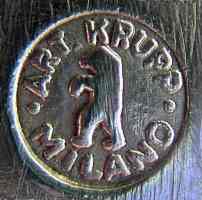 BMF branch in Milan, Italy, silver-plated hollow ware mark: 1927 - 1938