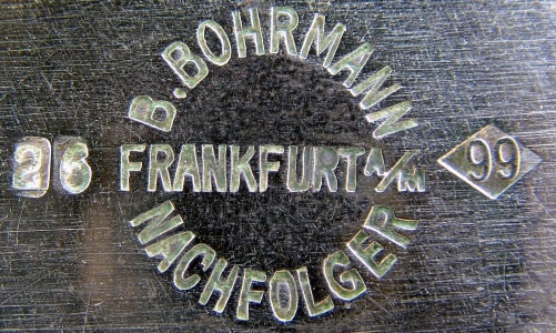 Bohrmann company silver-plated HOLLOW WARE, mark 1899 - 1930