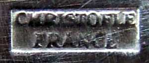 CHRISTOFLE FRANCE inscription