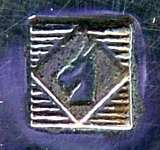 Alfenide mark for silver plating (head of a goat (tte de bouc) in a rhombus)