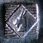 Alfenide mark for silver plating (head of a goat (tte de bouc) in a rhombus)