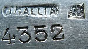 Gallia mark used in c.1930-1935
