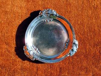 Wellner silver-plated decorative Art Nouveau ash-tray, dated by circa 1910