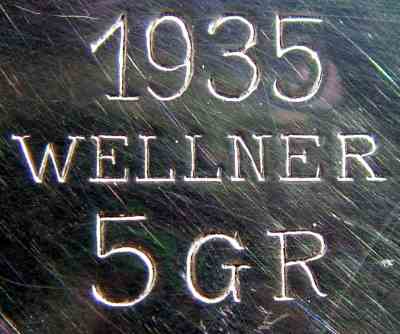 The main mark of the Amsterdam branch of Wellner factory