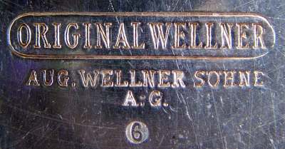 Marks ORIGINAL WELLNER + 'new factory' (1926 - 1927