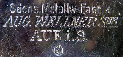 Marks SMF AUGUST WELLNER SNE, 'new factory' (c.1907 -1926)