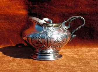 Early silver-plated Art Nouveau WMF item made in 1885-1903