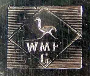 famous ostrich mark, used by WMF in 1903-1920