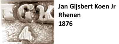 Jan Gijsbert Koen Jr., Rhenen, 1876