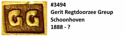 Gerit Regtdoorzee Greup, Schoonhooven, 1888 - ?