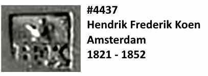 Hendrik Frederik Koen, Amsterdam, 1821 - 1852