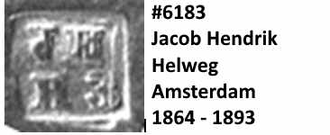 Jacob Hendrik Helweg, Amsterdam, 1864 - 1893