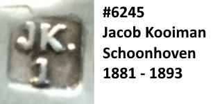 Jacob Kooiman, Schoonhoven, 1881 - 1893