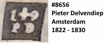 Pieter Delvendiep, Amsterdam, 1822 - 1830