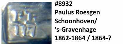 Paulus Roesgen, Schoonhoven/'s-Gravenhage, 1862-1864 and 1864-?