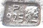 Polish silver hallmarks: Poznam .925 fineness  1986-present