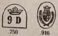 Spain: assayer mark 1881/1934