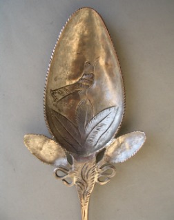 Spanish Colonial Large Shawl Pin Tupo Silver Spoon